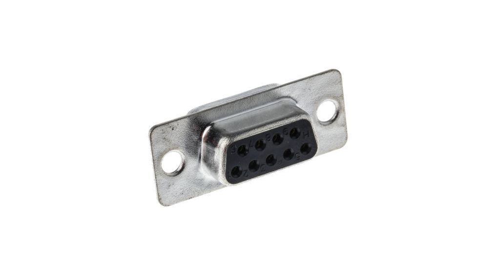 D-Sub-Steckverbinder, Buchse, DE-9, Lötanschluss
